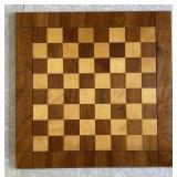 Vintage 18" Drueke Model 62 wood chess board