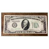 1934 D Series $10 US bank note