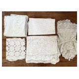 Group of vintage lace and crochet