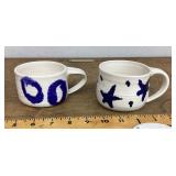 Pair of ceramic mugs
