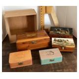 6 assorted boxes and lures