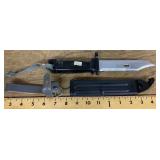 Military knife with sheath