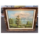 Original signed landscape painting on canvas