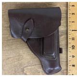 Leather gun holster