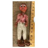 1940s-50s Mexico oil cloth folk art doll