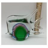 Art glass fish sculpture