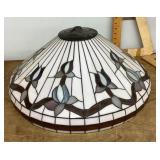 Leaded glass lamp shade