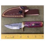 NEW Damascus steel fixed blade knife
