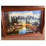 Original signed landscape painting on canvas