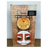 3-piece holiday plate and rack set