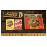 Collection of Coca-Cola collectibles