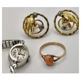 10k gold filled jewelry cleanup lot