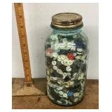 Large jar of buttons