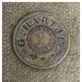 G Hartje bakery trade token