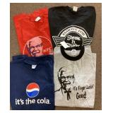 4 T-shirts Size L & XL