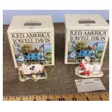 Pair of Schmid Lowell Davis collectible figures