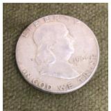 1963 Franklin half dollar