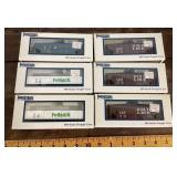 6 Industrial Rail HO scale train cars