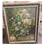 Original signed floral painting on canvas 27 x 34