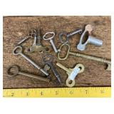 Assorted old keys