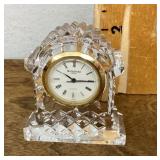 Miniature Waterford crystal clock