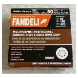NEW Fandeli contractor pack of 50 sanding discs