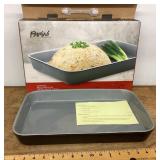 Parini ceramic rectangular serving dish