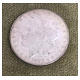 1883 Morgan silver dollar