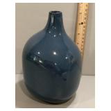 Blue ceramic vase