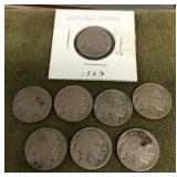 8 buffalo nickels