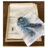 Cross stitch shadow box craft