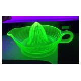 Green Depression uranium glass reamer