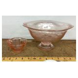 Pink Depression glass