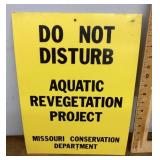 Outdoor MO Conservation Dept sign
