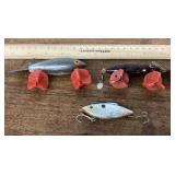 3 fishing lures