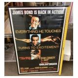 Framed James Bond "Goldfinger" poster