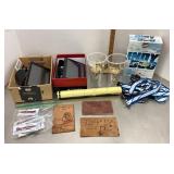 Clean up lot with leather postcards, etc.