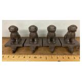 4 dog leash holders/ stocking holders