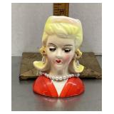 Lady head vase