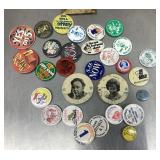 Group of pin back buttons