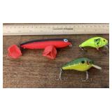 3 fishing lures