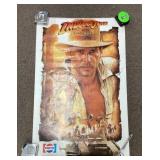 1989 Indiana Jones Pepsi promo poster 24x32