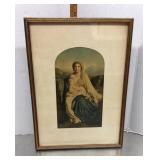 Framed Virgin and Child print