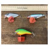 3 fishing lures