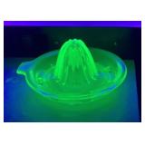 Green Depression uranium glass reamer