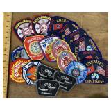 Fire department and sheriff patches