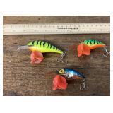 3 fishing lures