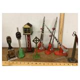Model railroad signs and accessories