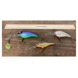 3 fishing lures