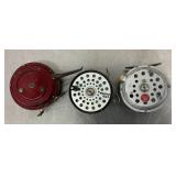 3 fishing reels
